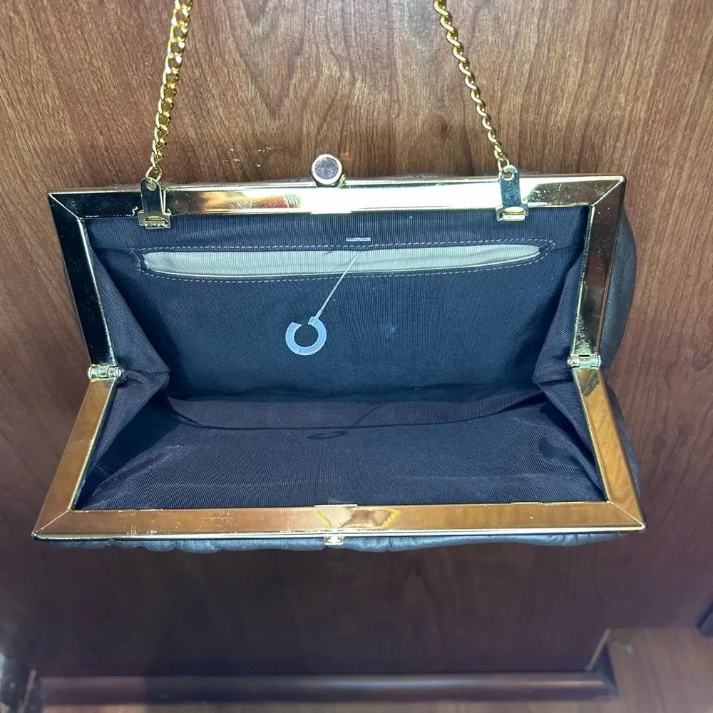 Elegant‎ Brown Leather Clutch